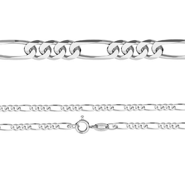 Lant argint 925 Figaro 60 cm lungime si 2,7 mm latime, Classical You LPS0003 [1]