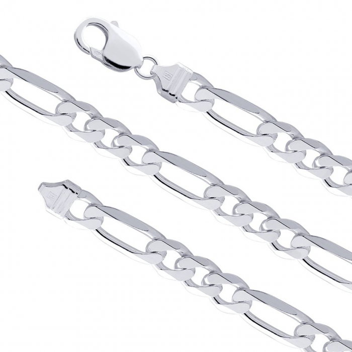 Lant argint 925 model Figaro, latime 4,5mm [2]