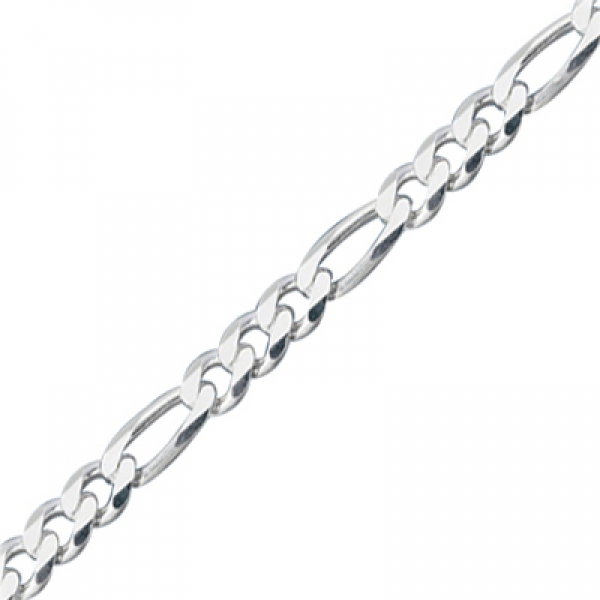 Lant argint 925 model Figaro, latime 4,5mm [3]