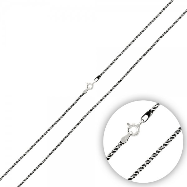 Lant argint 925 twist, 60 cm lungime si 1 mm grosime - LTU0047 [1]