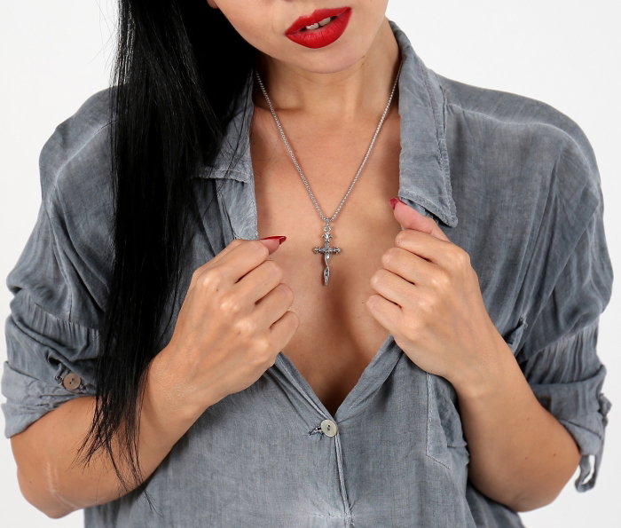 Lant argint 925 rodiat 2.4 mm grosime LSX0048 [4]