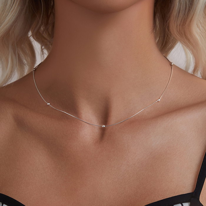 Lant argint cu bilute [2]