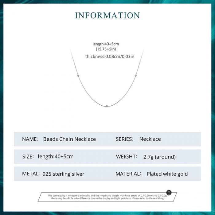 Lant argint cu bilute [12]
