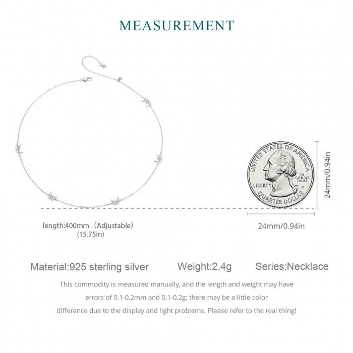 Lant argint cu fluturasi [9]