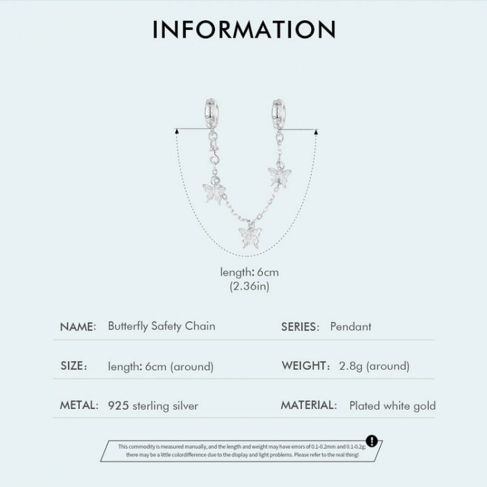Lant argint cu fluturasi [5]