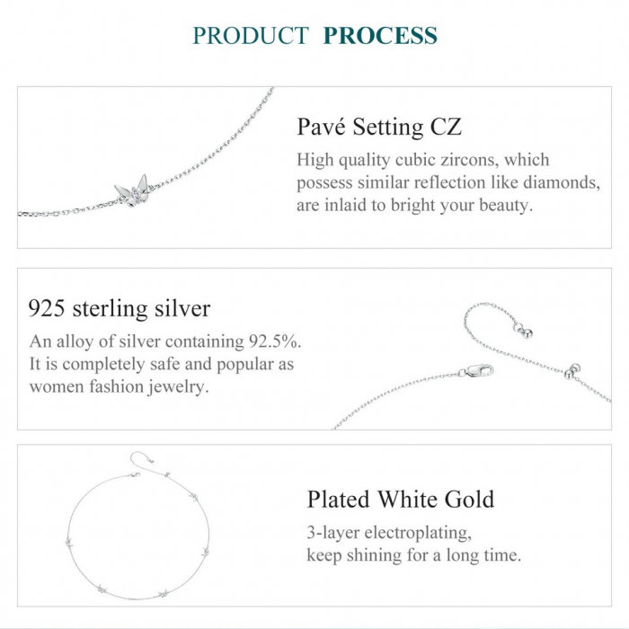 Lant argint cu fluturasi [7]