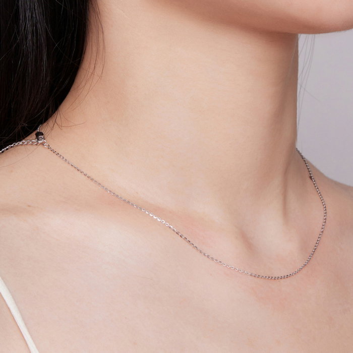 Lant argint cu zale ovale [4]