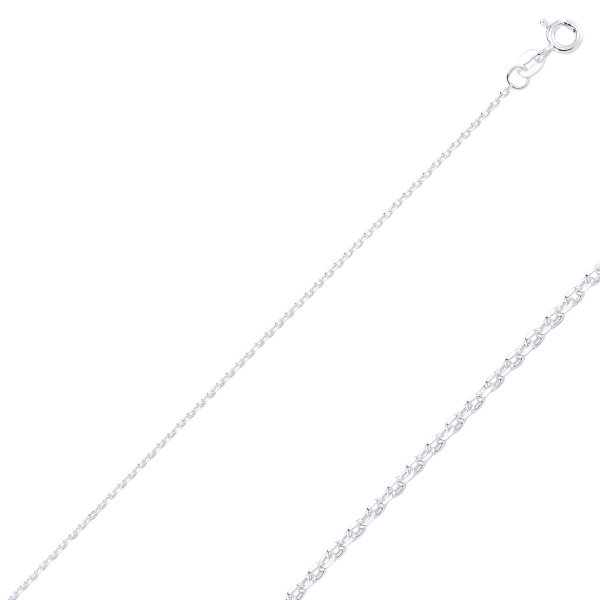 Lant argint Forzentina placat cu rodiu, 55 cm [1]