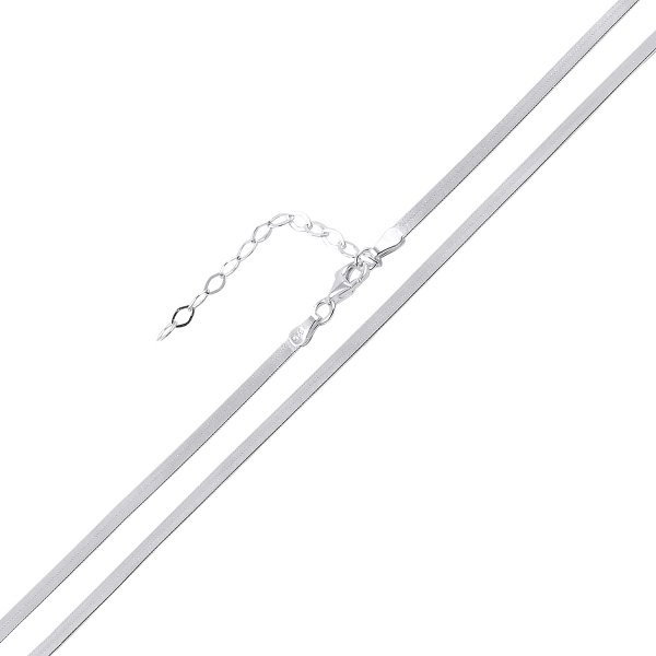 Lant argint sarpe plat 45 cm + 5 cm lant ajustabil [1]