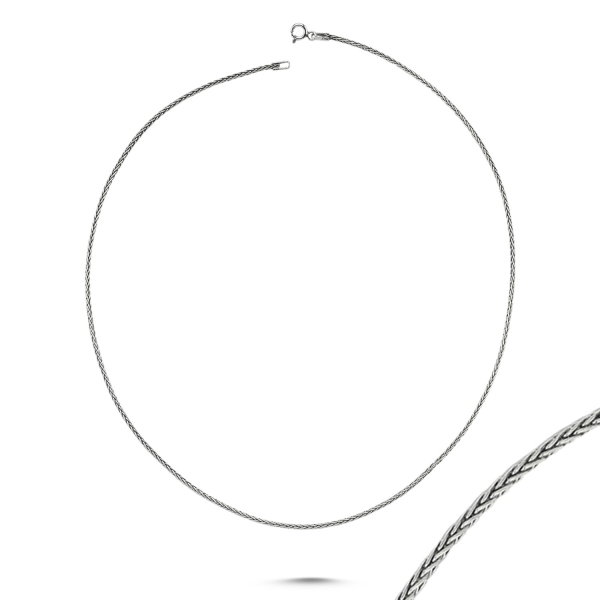 Lant argint spic de grau 70 cm [3]
