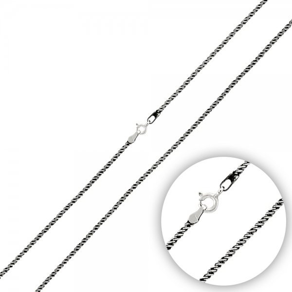 Lant argint oxidat sarpe Twist [2]