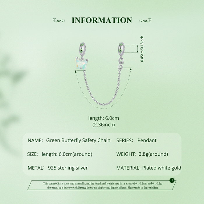 Lant de siguranta bratara cu fluturas [8]
