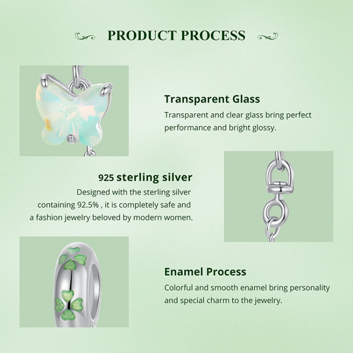 Lant de siguranta bratara cu fluturas [7]