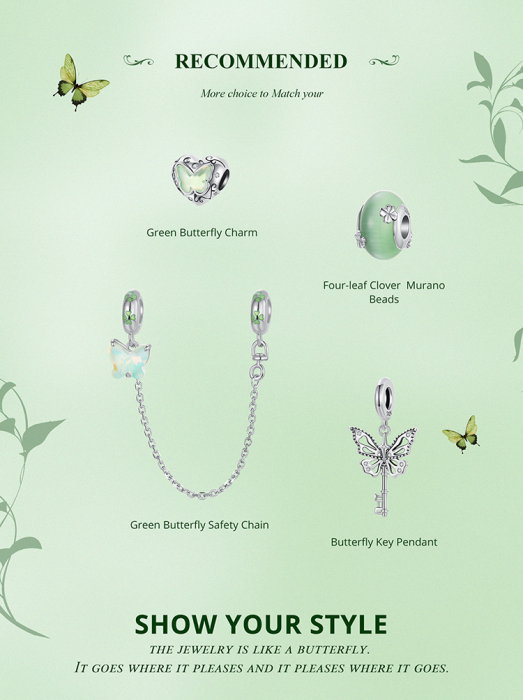 Lant de siguranta bratara cu fluturas [16]