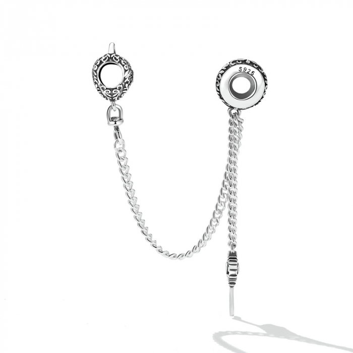 Lant de siguranta bratara cu lacat si cheie argint [3]