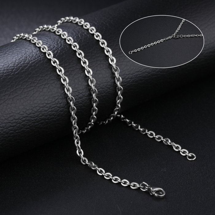 Lant inox argintiu 2 mm x 55 cm [3]