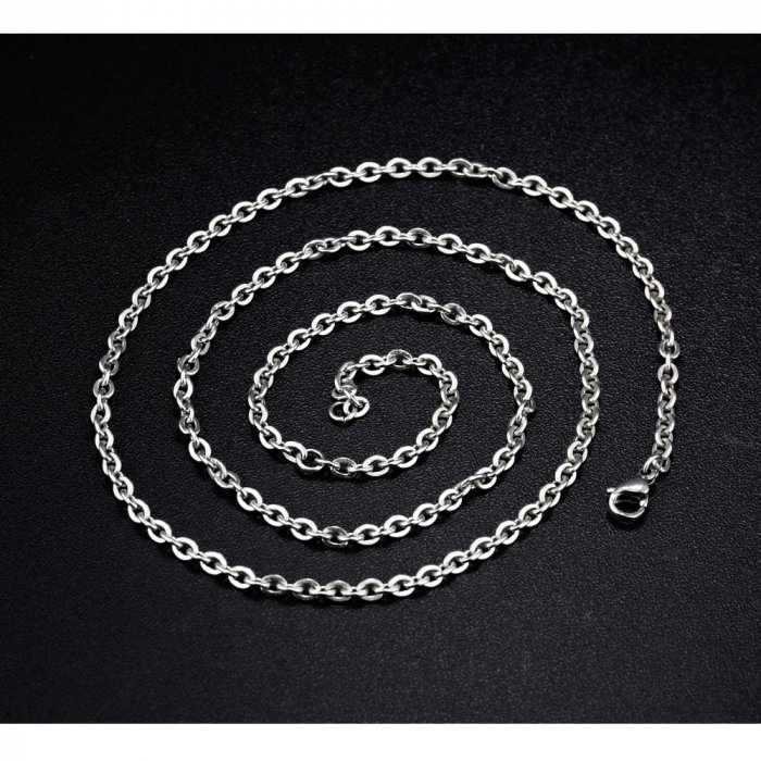 Lant inox argintiu 3 mm x 55 cm [3]