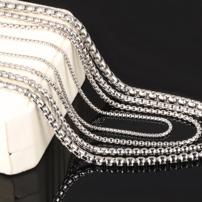 Lant inox argintiu 3 mm x 60 cm [3]