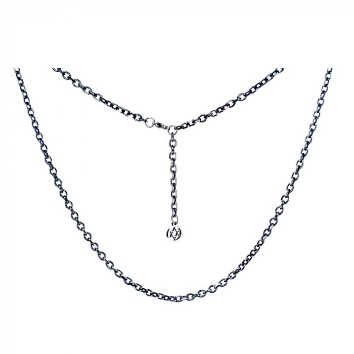 Lant inox argintiu 4,5 mm x 65+5 cm [8]