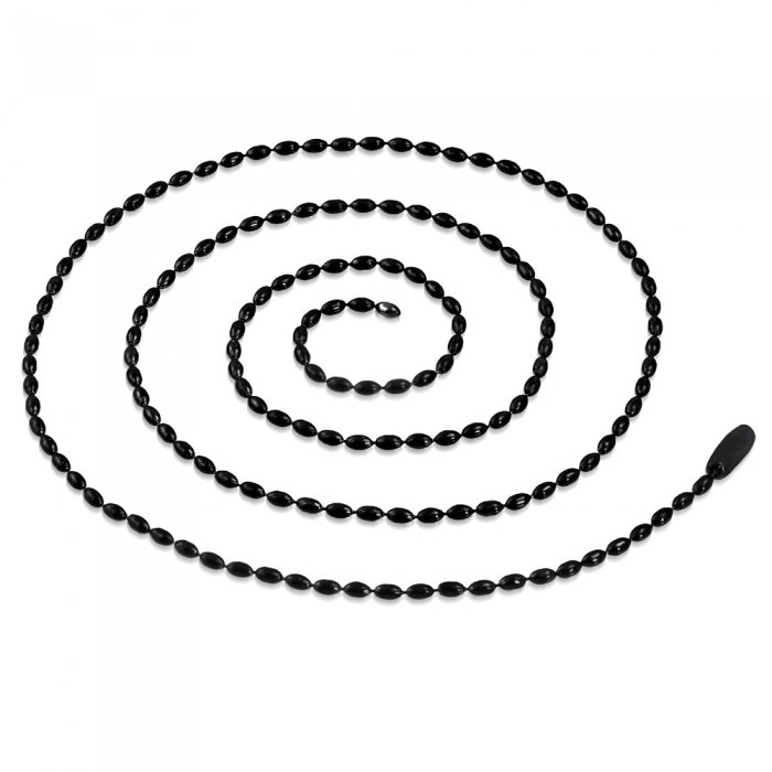 Lant inox army, militar, 2 mm si 60 cm cu bilute ovale [2]