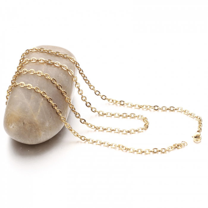 Lant inox auriu 0.8 mm x 55 cm [3]