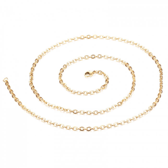 Lant inox auriu 0.8 mm x 55 cm [1]
