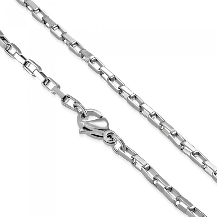 Lant inox cu zale dreptunghiulare 2 mm si 55 cm [1]