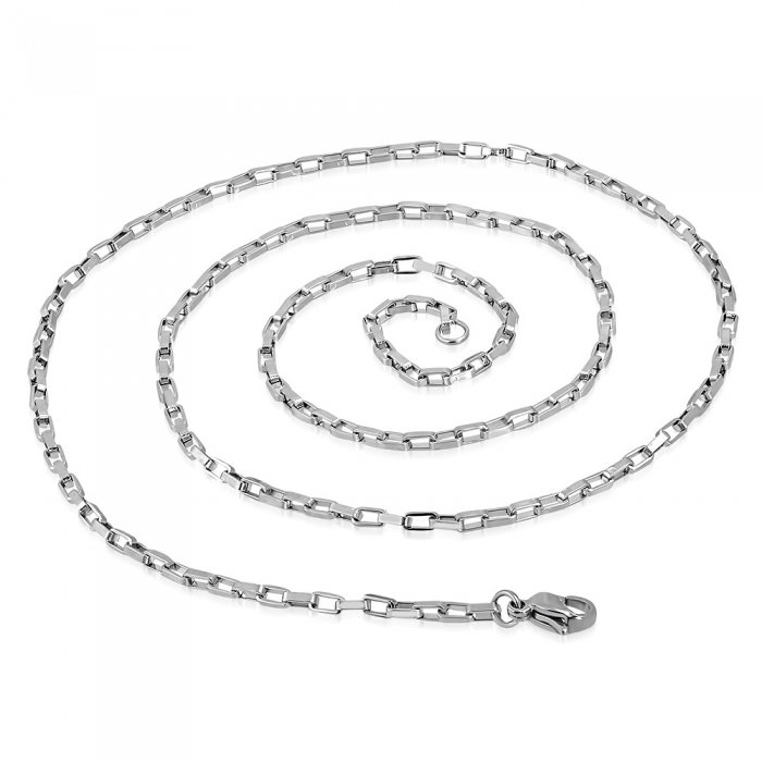 Lant inox cu zale dreptunghiulare 2 mm si 55 cm [4]