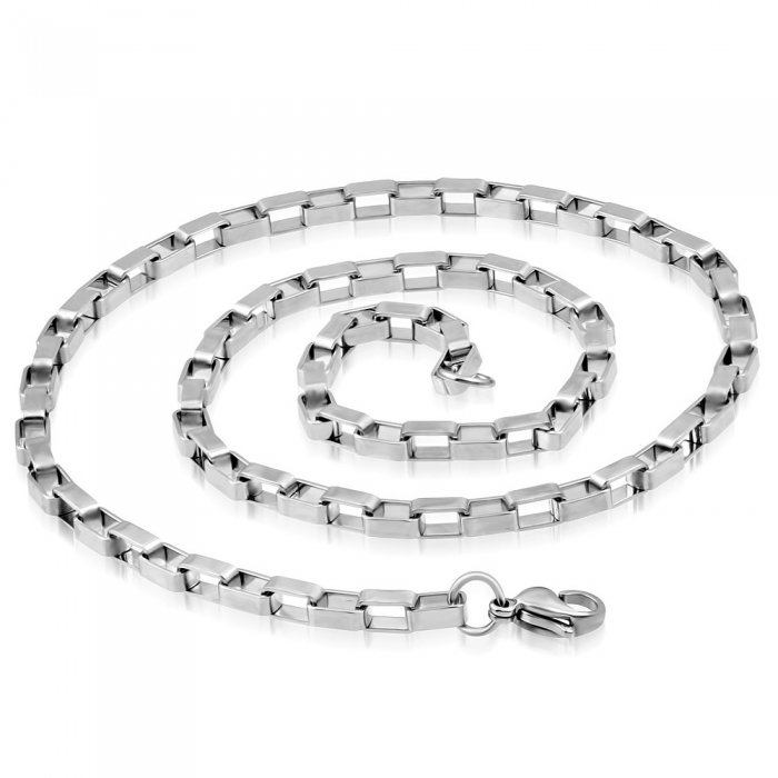 Lant inox cu zale dreptunghiulare 4 mm si 50 cm [4]