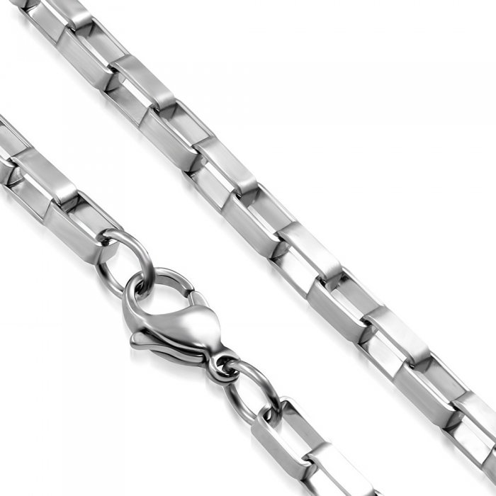 Lant inox cu zale dreptunghiulare 60 cm si 4 mm LSL0301 [1]
