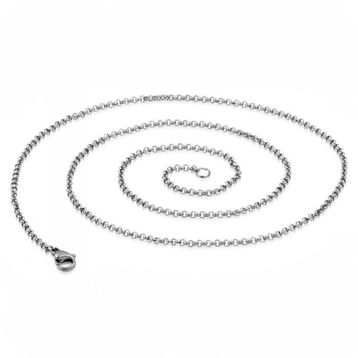 Lant inox cu zale rotunde 2 mm si 56 cm [4]