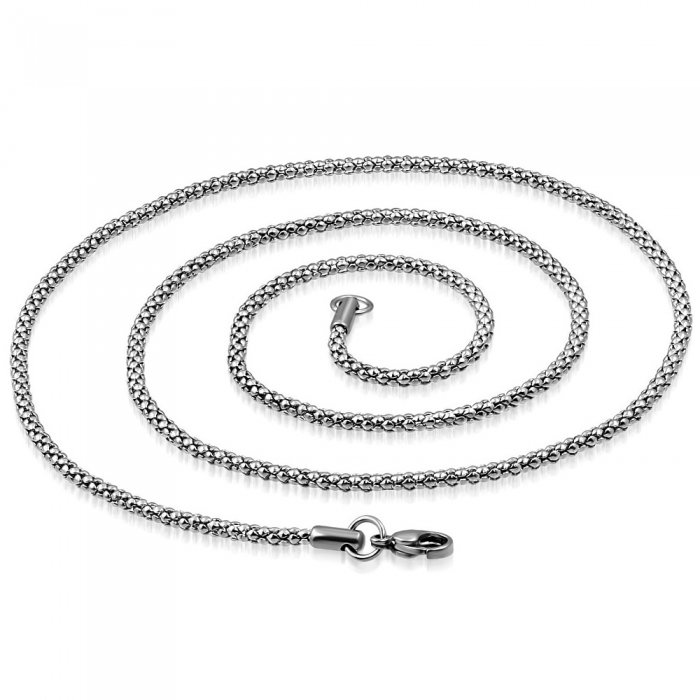 Lant inox 60 cm lungime si 2 mm model Popcorn LSL0031 [2]