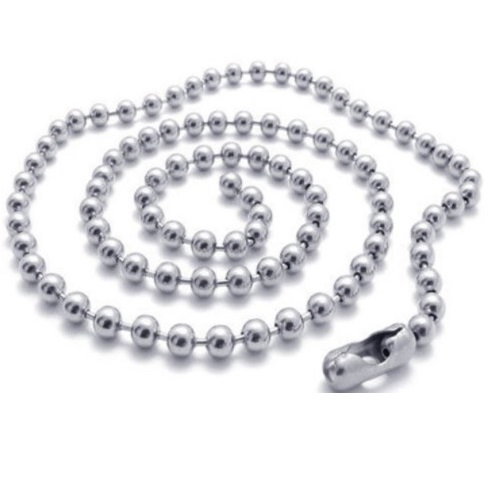 Lant inox militar cu bilute army 60 cm si 2,4 mm grosime [1]