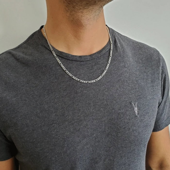 Lant inox Figaro argintiu de 3,5 mm [3]