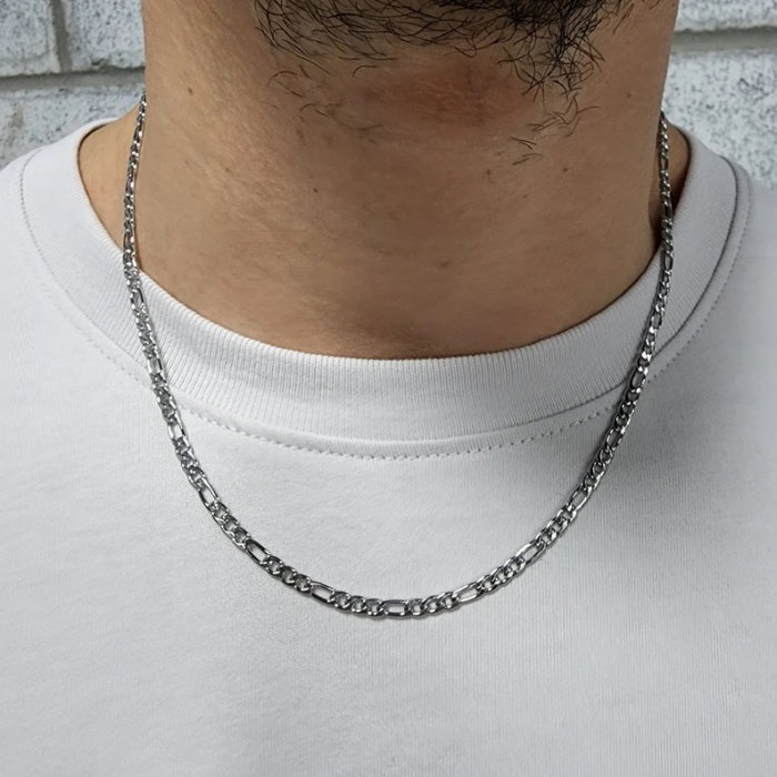 Lant inox Figaro argintiu de 3,5 mm [5]