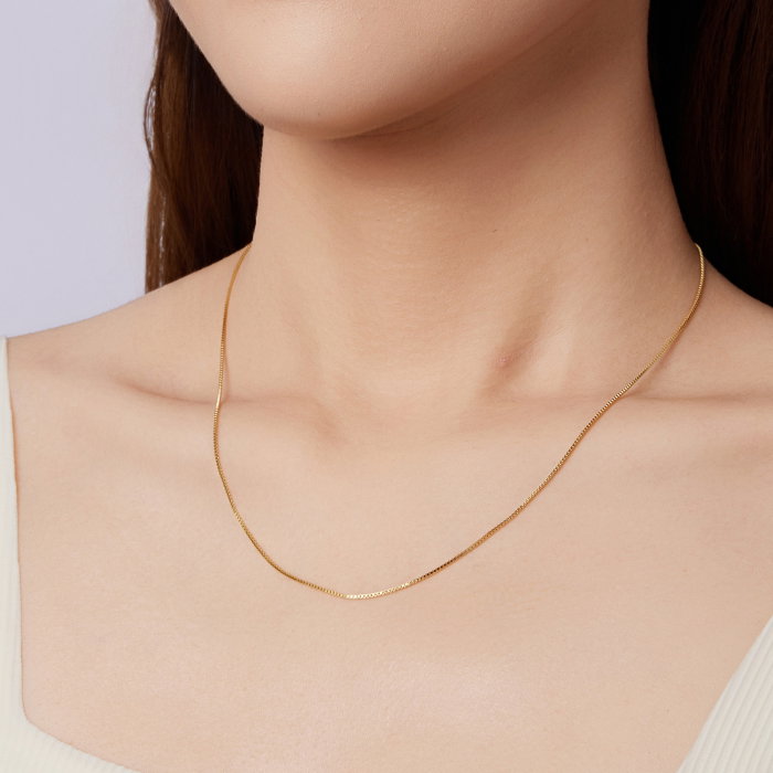 Lantisor argint placat cu aur model cubic [9]