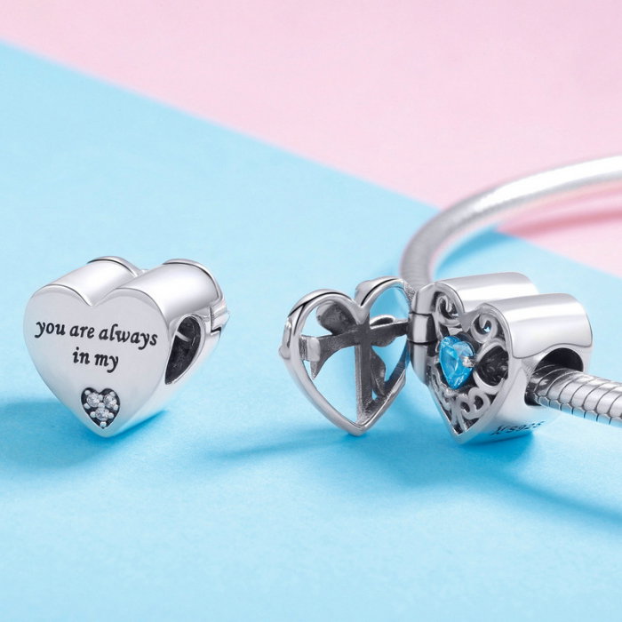 Medalion argint inima cu piatra mistica [4]