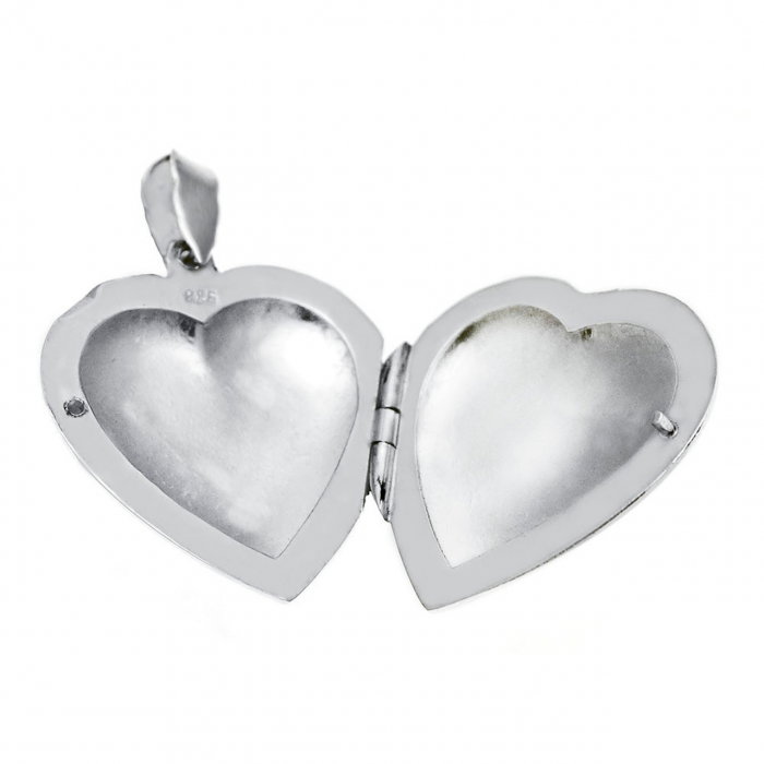 Medalion inima din argint 925 cu deschidere [1]
