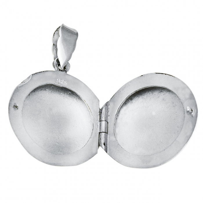 Medalion rotund din argint 925 cu deschidere [2]