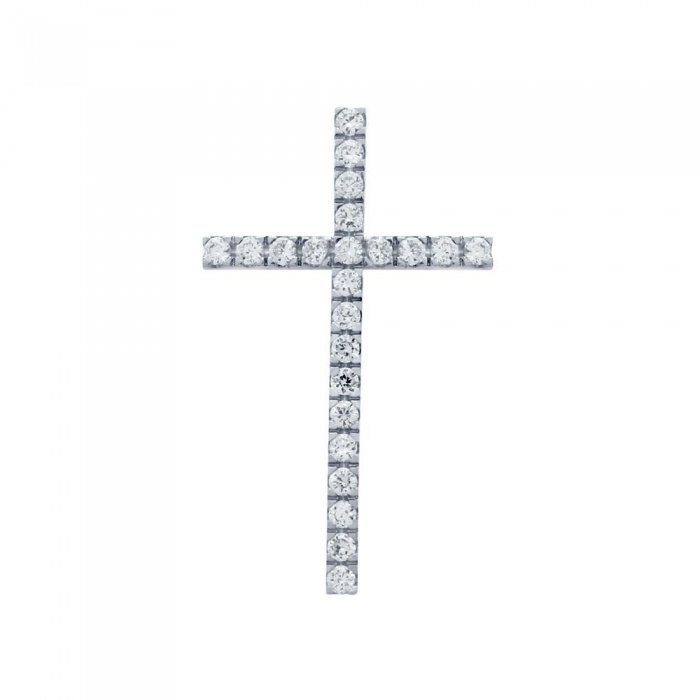 Pandant argint 925 rodiat in forma de cruce PSX0624 [2]