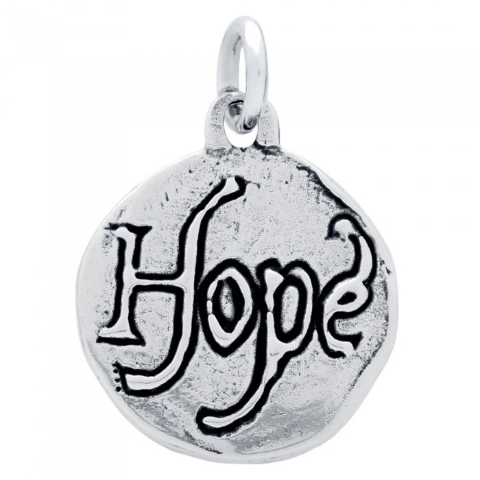 Pandant argint 925 cu doua fete porumbelul pacii si HOPE PSX0627 [2]