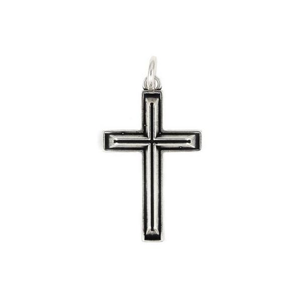Pandant argint 925 in forma de cruce aspect vintage PSX0212 [1]