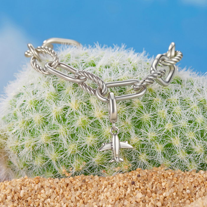 Pandantiv argint Avion – charm de calatorie [7]