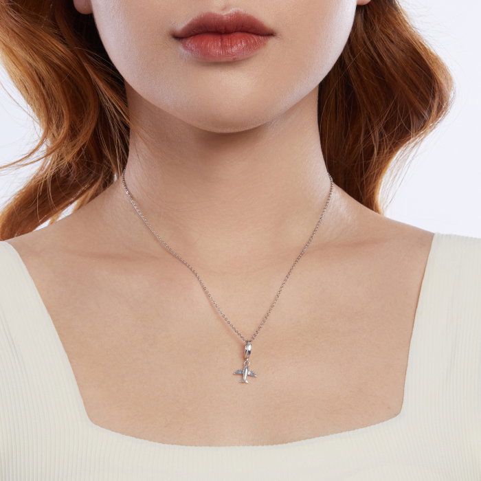 Pandantiv argint Avion – charm de calatorie [10]