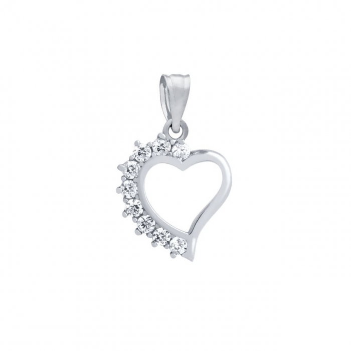 Pandantiv argint 925 cu inimioara si zirconii [1]
