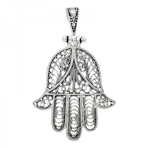 Pandantiv argint 925 cu Hamsa Mana lui Fatima - Be Spiritual PTU0008 [1]