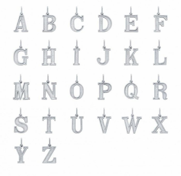 Pandantiv argint 925 cu litera E [2]