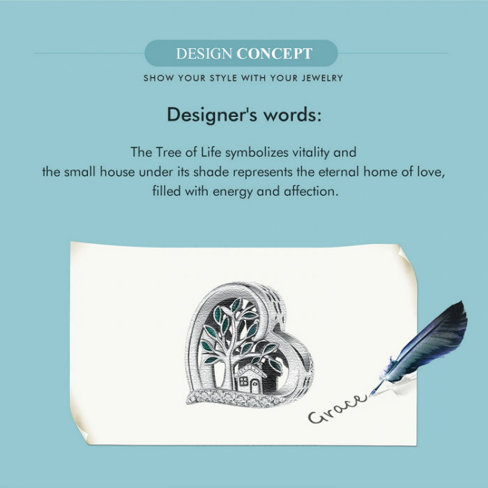 Pandantiv argint casuta cu copacul vietii [8]