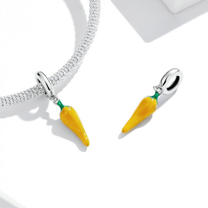 Pandantiv argint ardei iute rosu [6]