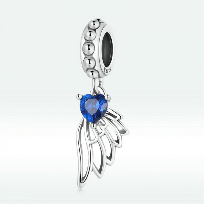 Pandantiv argint aripa de inger cu inimioara [7]